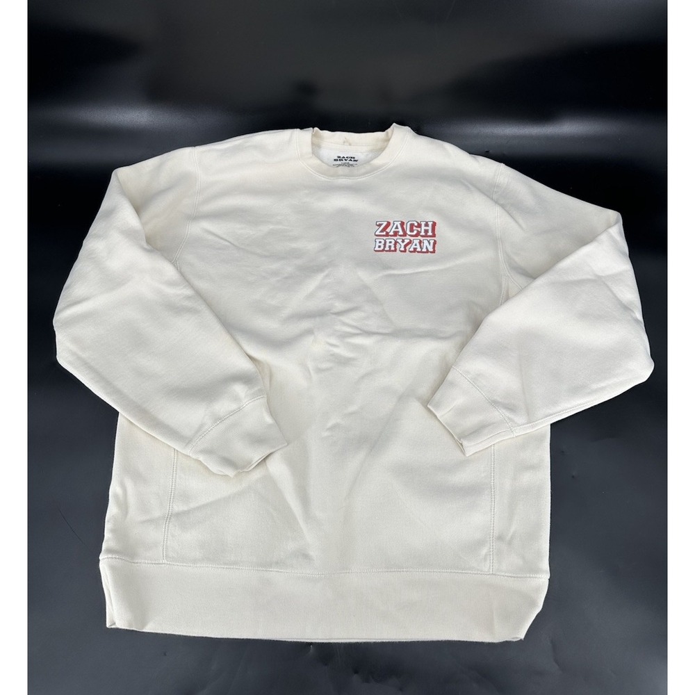 Zach Bryan American Heartbreak Official Tour Merch‎ Crewneck Sweatshirt Size L
